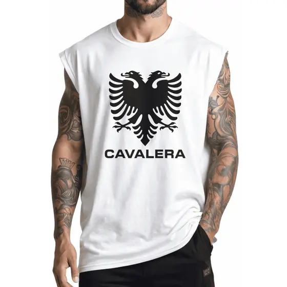 Regata Masculina algodão camiseta Regata Oversized Marca Famosa Estilosa Algodão Caimento Lançamento