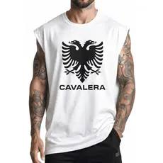 Regata Masculina algodão camiseta Regata Oversized Marca Famosa Estilosa Algodão Caimento Lançamento