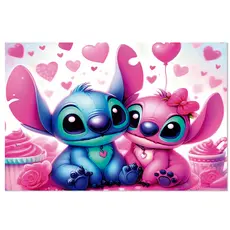 Banner Painel Lilo & Stitch Tema Aniversário 150x90cm Decoração