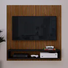 Painel Gold Para TV Até 32 Polegadas Quarto Sala Apartamento Painel Prateleira e Nicho Varias Cores