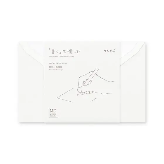 Envelopes DESIGNPHIL MIDORI MD, Algodão, Horizontal A, 20588006 [Enviado diretamente do Japão]