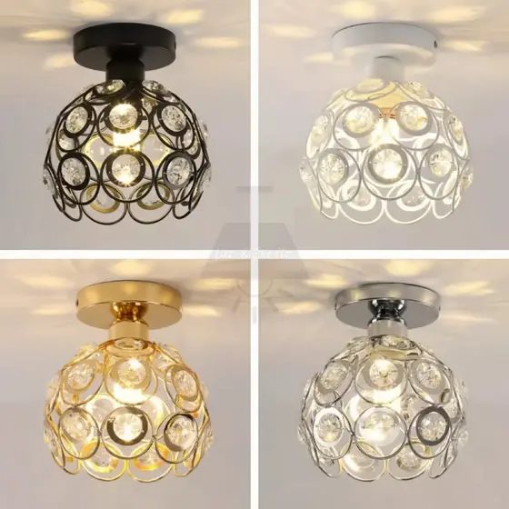 Luminária De Teto Cristal Simplicidade Moderna Corredor Sala De Estar Varanda Quarto