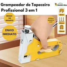 Ferramenta de Grampeador Manual de Impacto para Estofados c/ 600 Grampos