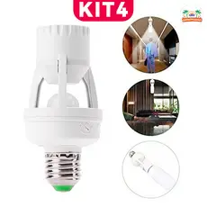 Lâmpada LED Smart Sensor Presença Fotocélula Automática Economia Energia