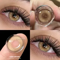 Lentes De Contato De Cor natural Marrom EYESHARE Para Olhos , Perfeitas Festas De Ano Novo O Dia Dos Namorados , Macias