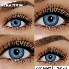 EYESHARE 1 Par De Contatos Oculares Azuis Da Moda , Lentes De Contato De Cor Suave Com Estojo , Envio Rápido De São Paul