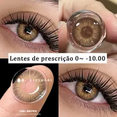 Lentes Para Miopia EYESHARE 0 ~-10.0 Graus 1 Par De Olhos Prescrição Dioptria Contato Anual Envio Rápido Do Brasil