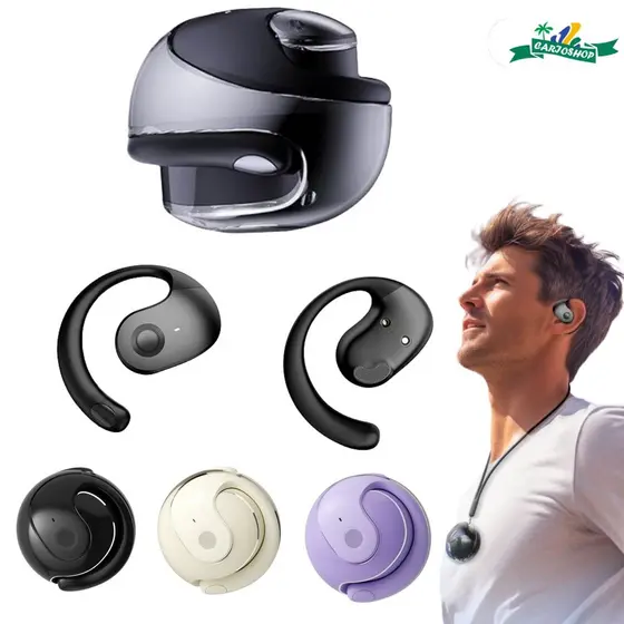 Bluetooth Sem fio Fone de ouvido Ergonômico TWS Suporte Orelha Pendurada Anti-queda