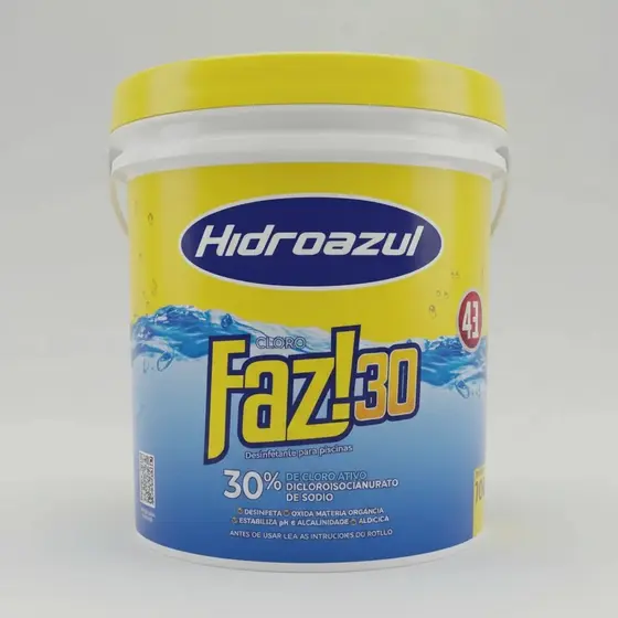 HIDROAZUL CLORO FAZ BD 10KG 30%
