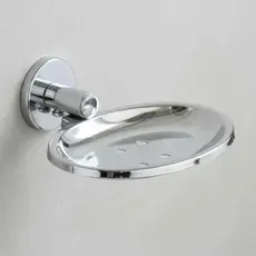 Saboneteiras De Parede Aço Inox Porta Sabonete Unidades Cor Cromada Prata