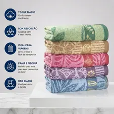 Toalha de Banho Super Macia Absorvente Secagem Rápida Leve Conforto Praia Piscina Dia a Dia