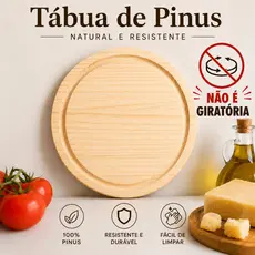 Bolacha de Madeira Rústica Pinus Redonda Tábua Pizza Carne Hambúrguer Pizza frios Pão Decoração da Cozinha