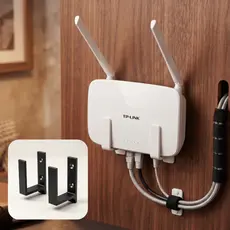 Suporte Roteador Parede Com Furo Fita 3M Universal Organizador WiFi Modem