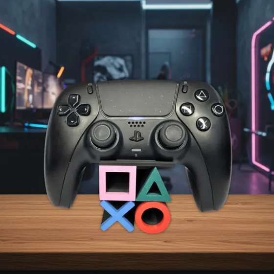 Suporte de Controle PS5 | Inspirado Botões PlayStation | Impressão 3D