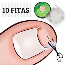 Kit 10/20/30 Fitas Órtese Para Unha Encravada Dedo Do Pé