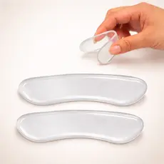 Par Protetor Calcanhar Gel Silicone Evita Bolhas e Calos Sem Dor nos Pés