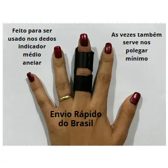 Tala Para Dedo Mão Ajustável Alívio da Dor Fraturas Gatilho Martelo Torto Imobilizadora Ortopédica