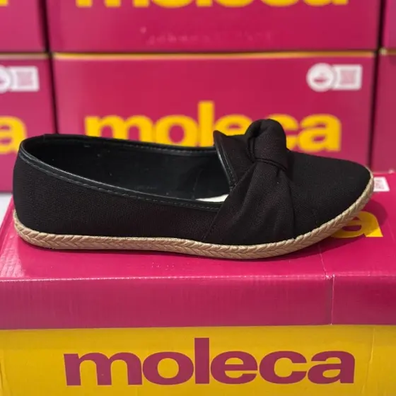 Sapatilha Feminina Moleca Laço Bico Redondo