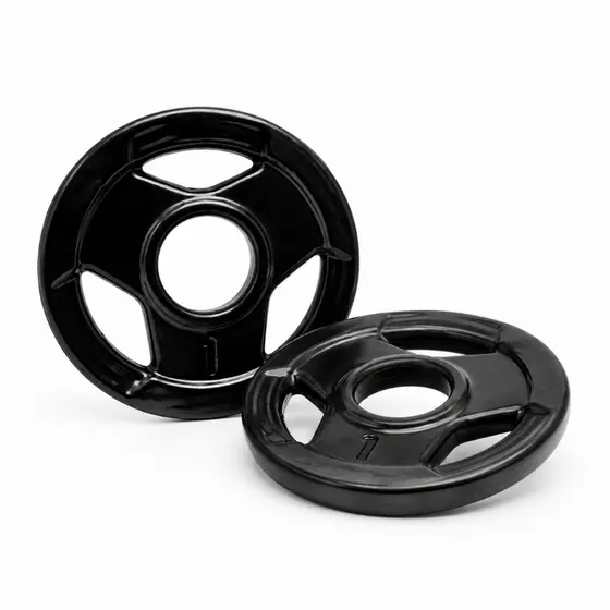 Kit 2 Anilha 1Kg (Par) Emborrachado Musculação Academia Treino Peso Fitness Peso Exercícios Ferduor Físicos Esporte