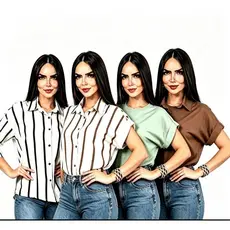 camisa social feminina manga curta com botão na manga tendência 2026 elegante