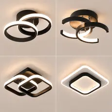 Plafon LED Moderno 3 Cores 110V-220V Luminária de Teto para Corredor Sala Quarto Cozinha