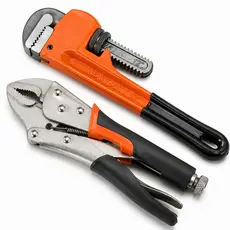 Kit Chave Grifo e Alicate de Pressão 10  e 12 Polegadas Heavy Duty