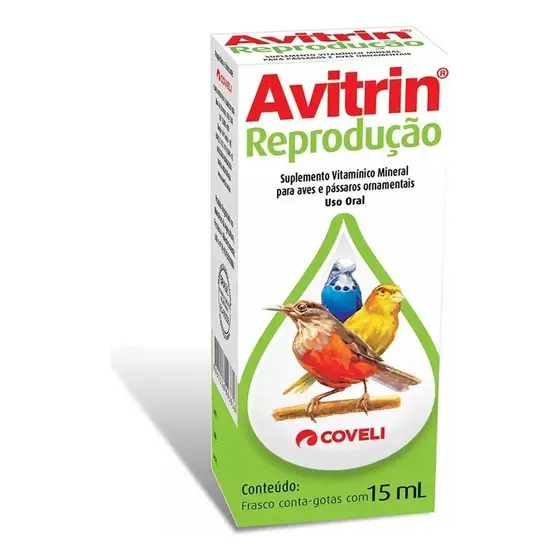 Suplemento Vitamínico Avitrin Reprodução Coveli - 15ml
