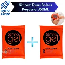 Kit 2 Bolsas Térmicas Termo Gel Pequenas 350ML Para Compressa Fria Ou Quente