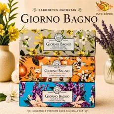 Kit 3 Sabonetes Giorno Bagno Escolha Sua Fragrância 100Gr Cada - Presenteável Alta Perfumação