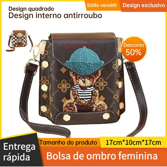 Bolsa de ombro feminina   Bolsa de ombro   Bolsa de ombro quadrado   Saco de ombro   Bolsa feminina