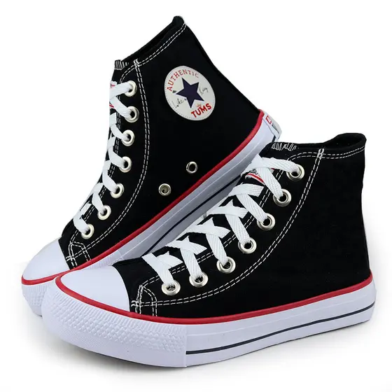 Tênis Masculino Feminino Cano Alto Star Em Lona Super Macio Entrega Imediata Casual Conforto