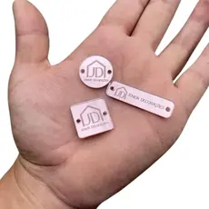 40/60/80/100/150  Tags Etiqueta Personalizadas em Acrílico Espelhado Para Lembrancinha Croche