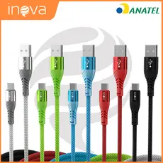 INOVA Cabo USB C Nylon Trançado 3.4A Carregamento Rápido Alta Velocidade Transferência de Dados 20W Compatível Smartphon