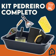 Kit Caixa de Massa Masseira 22L + Colher de Pedreiro e Acessórios Envio ja PROMOÇÃO