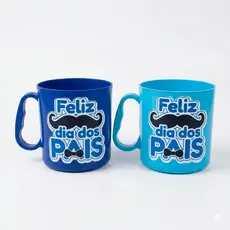 05-10-20-30 Canecas Adesivadas Feliz Dia Dos Pais para Festas Lembrancinhas Escolas Creches