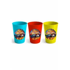 KIT DE COPOS DE PLASTICOS PARA FESTAS DO HOT WHEELS PARA LEMBRANCINHAS DECORAÇÃO PRESENTES CRIANÇAS