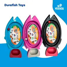 Brinquedo Arranhador 3 em 1 Para Gatos Durafish Toys Durapets com Comedouro