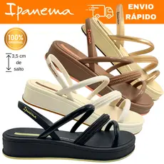 Sandália Glow UP Ipanema 27418 – Plataforma 3,5cm Feminina, Versátil e Confortável