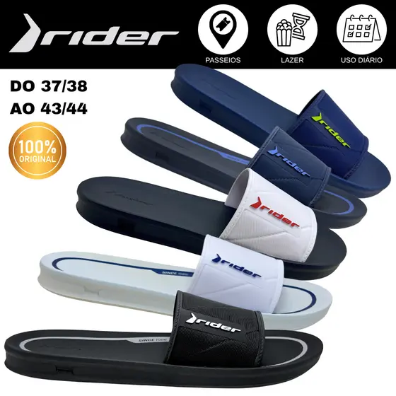 Chinelo Slide Masculino Rider Street 11578 Confortável, Leve e Ideal para Uso Urbano