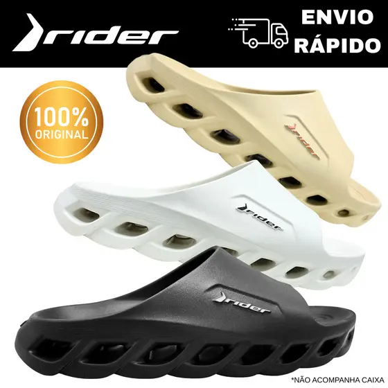 Chinelo Rider Power Lite Slide AD 12587 Masculino com Design Esportivo e Conforto Total