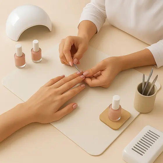 Tapete Manicure 80x40cm Suporte P/Unha Mãos Antiderrapante Lavável Profissional