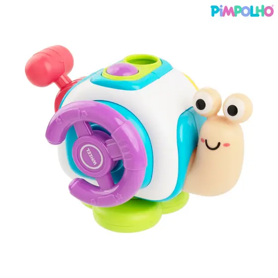 Caracol Interativo 5 Em 1 Unissex Pimpolho Colorido