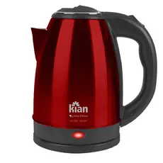 Chaleira Elétrica Kian 1,8L - 127V | CHV-100 | Desligamento Automático - Inox, Vermelha