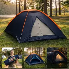 Barraca de Camping Panda NTK – 1 a 2 Pessoas, Teto 600 mm, Resistente e Compacta