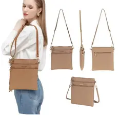 Bolsa De Couro De Ombro Grande Feminino Trabalho Dia Dia PU Vintage