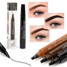 Caneta tattoo Sobrancelha e barba À Prova D'Água fio a fio 4 Pontas Microblading EYEBROW CONTOURING