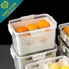 Cesto Organizador Alimento Cozinha Caixa Balde Pote Vasilha Armário Geladeira Armazena Utensílios