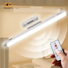 Lâmpada LED Magnética 3 Cores Dimerizável c/ Controle Remoto Ajuste 90° Recarga Type-C