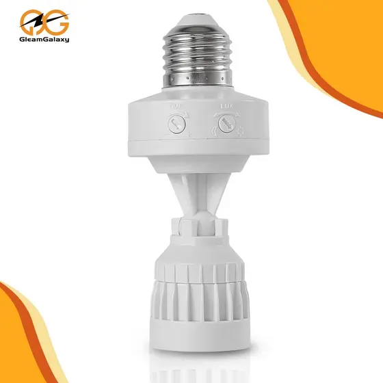 Soquete E27 Bivolt Sensor Duplo Presença+Luz 360°