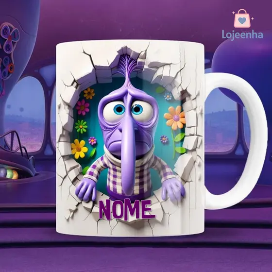 Caneca Personalizada Divertidamente - Caneca Medo - Filme Divertidamente